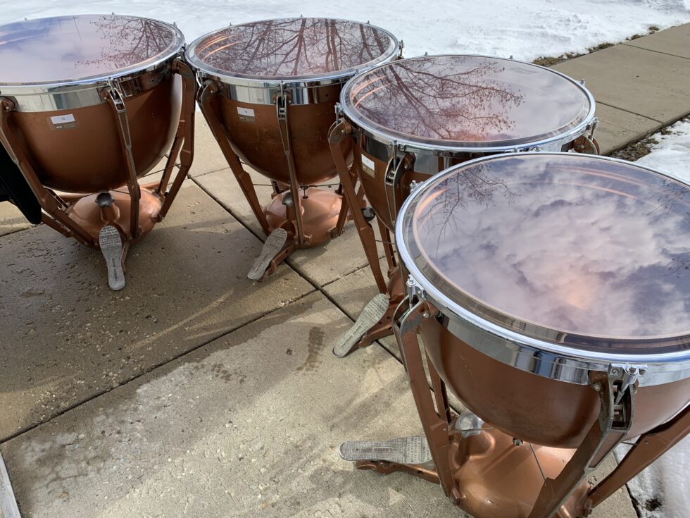 Ludwig Professional Fiberglass Timpani Set 4 Rental Rocco Z Music