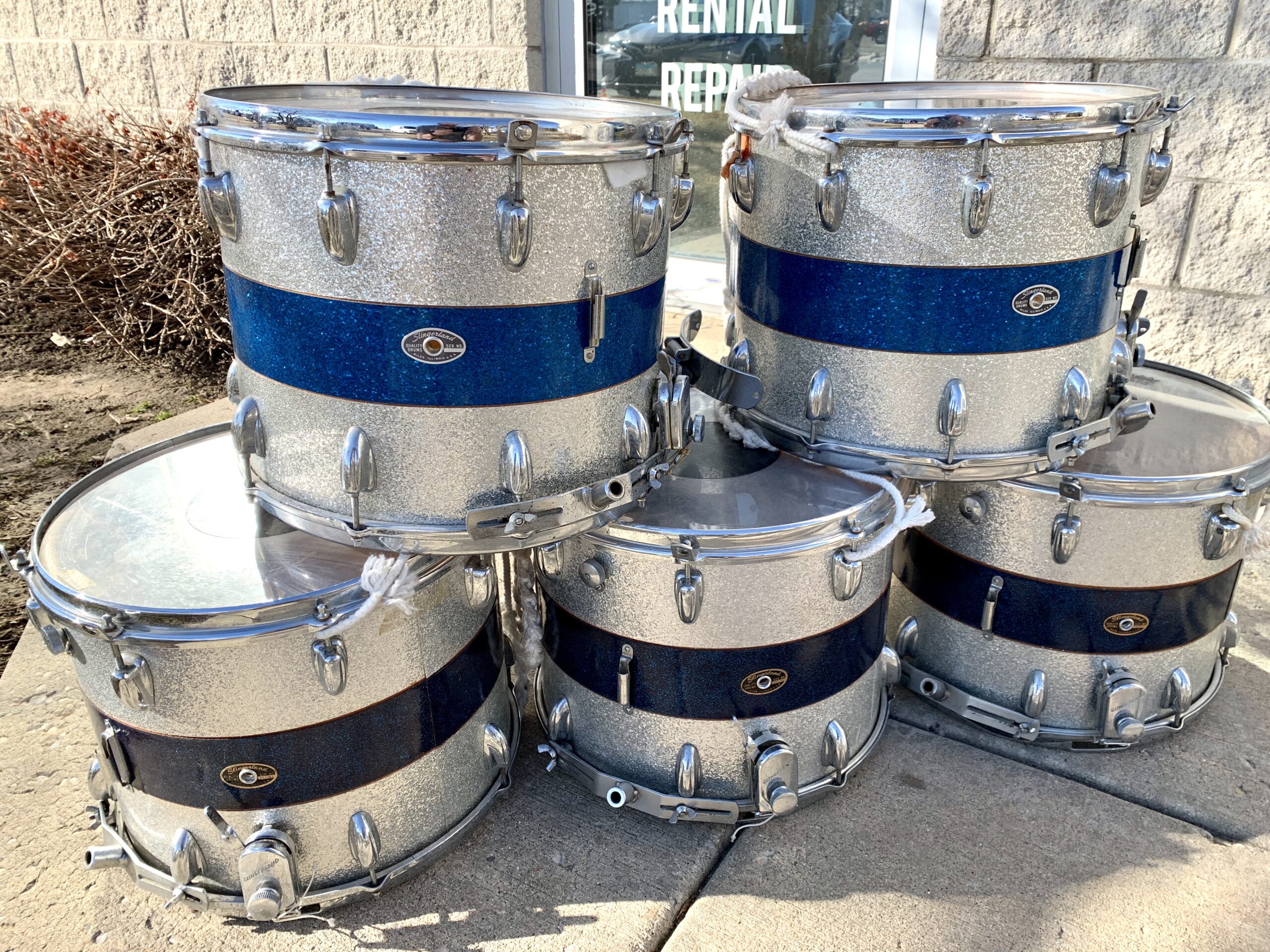 15in 1970’s Slingerland Mylar Marching Snare Drums – RENTALSALE 