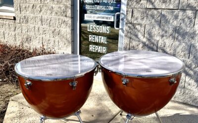 Pair of Ludwig Fiberglass Machine Timpani 25in & 28in – RENTAL/SALE