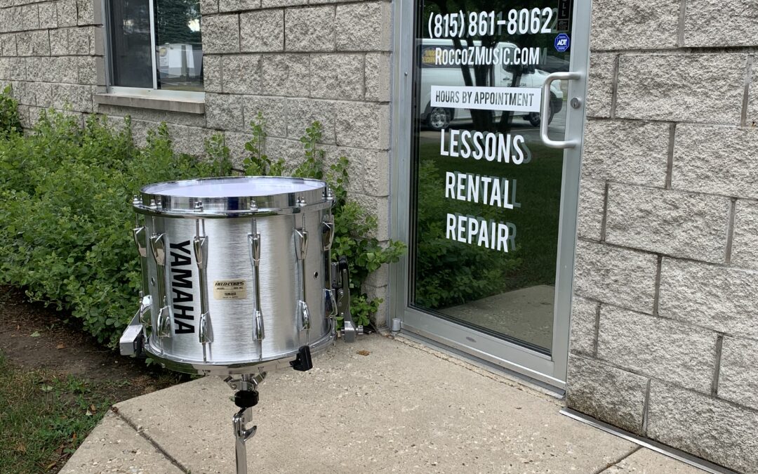 14in Silver Yamaha Marching Snare Drum – RENTAL/SALE