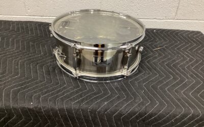 USED CHROME MIRROR PEARL STEEL SHELL SNARE-SALE