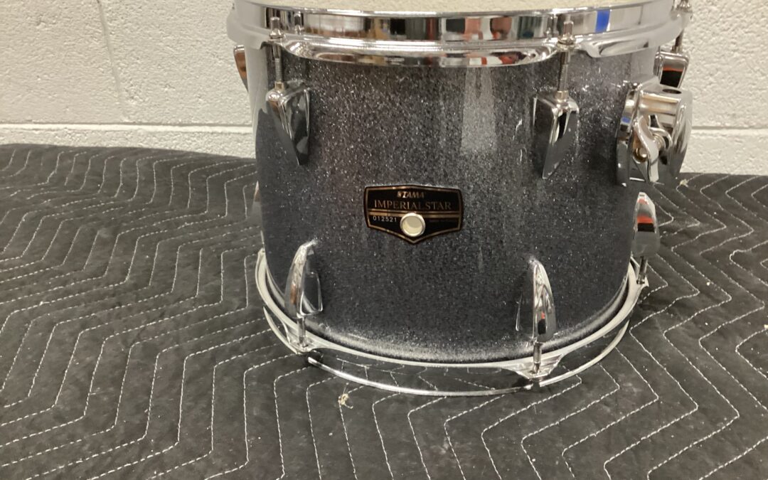 USED SILVER GLITTER TAMA IMPERIAL STAR TOM-SALE